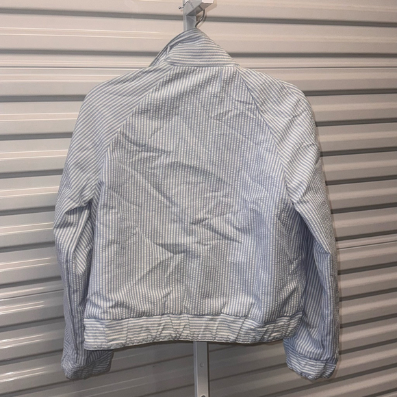 Vintage IZZI Jacket Blue PIN STRIP Women's Size MEDIUM - Picture 9 of 9